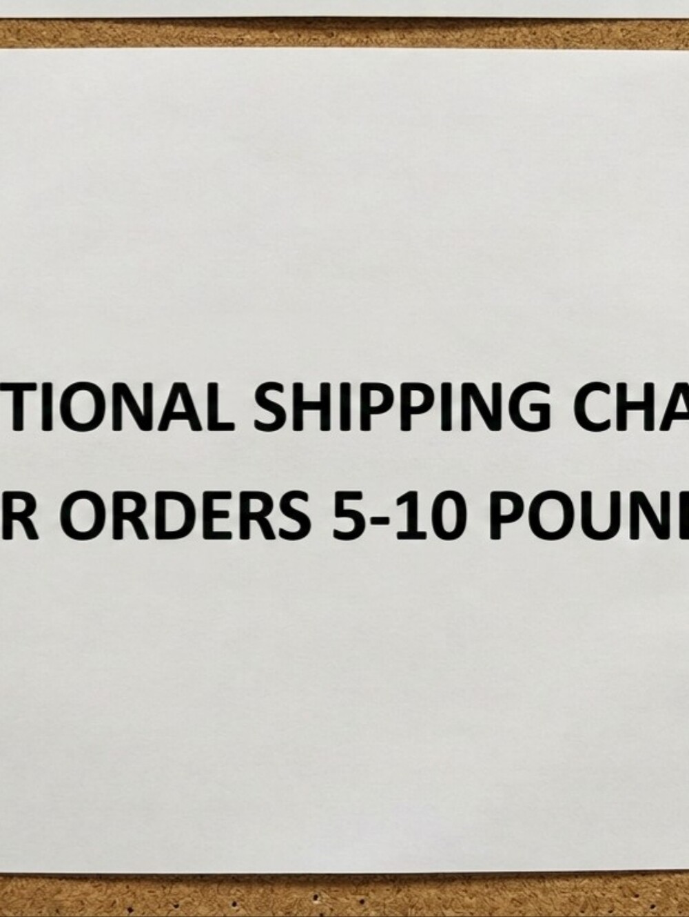 Additional Shippong Label.